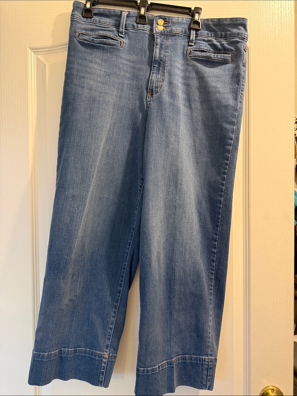Anne Klein Light Blue Wide Leg Jeans